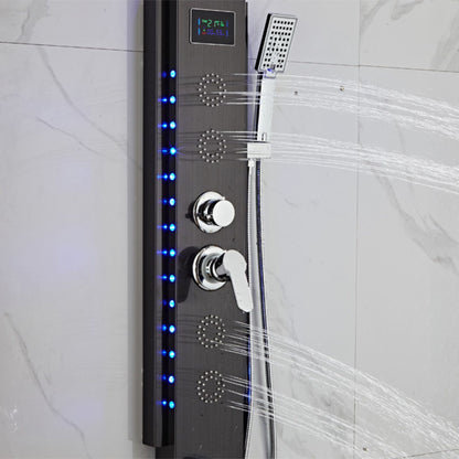 Colonne de Douche Hydromassante à affichage digital LED – Cascade & Massage - Fluens