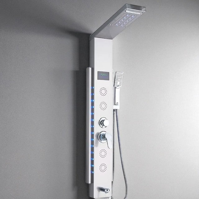 Colonne de Douche Hydromassante à affichage digital LED – Cascade & Massage - Fluens