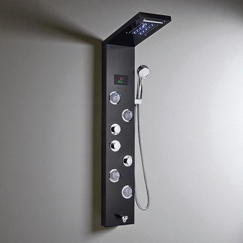 Colonne de Douche Hydromassante à Affichage Digital LED – Massage & Détente - Fluens