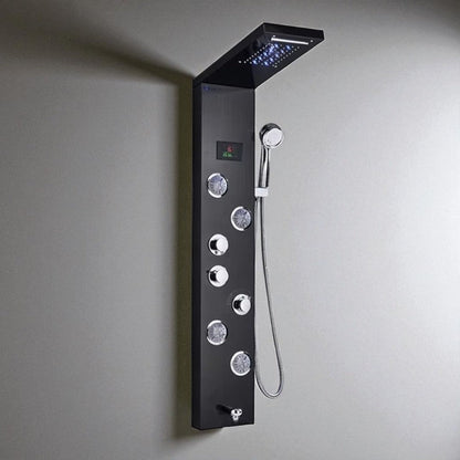 Colonne de Douche Hydromassante à Affichage Digital LED – Massage & Détente - Fluens