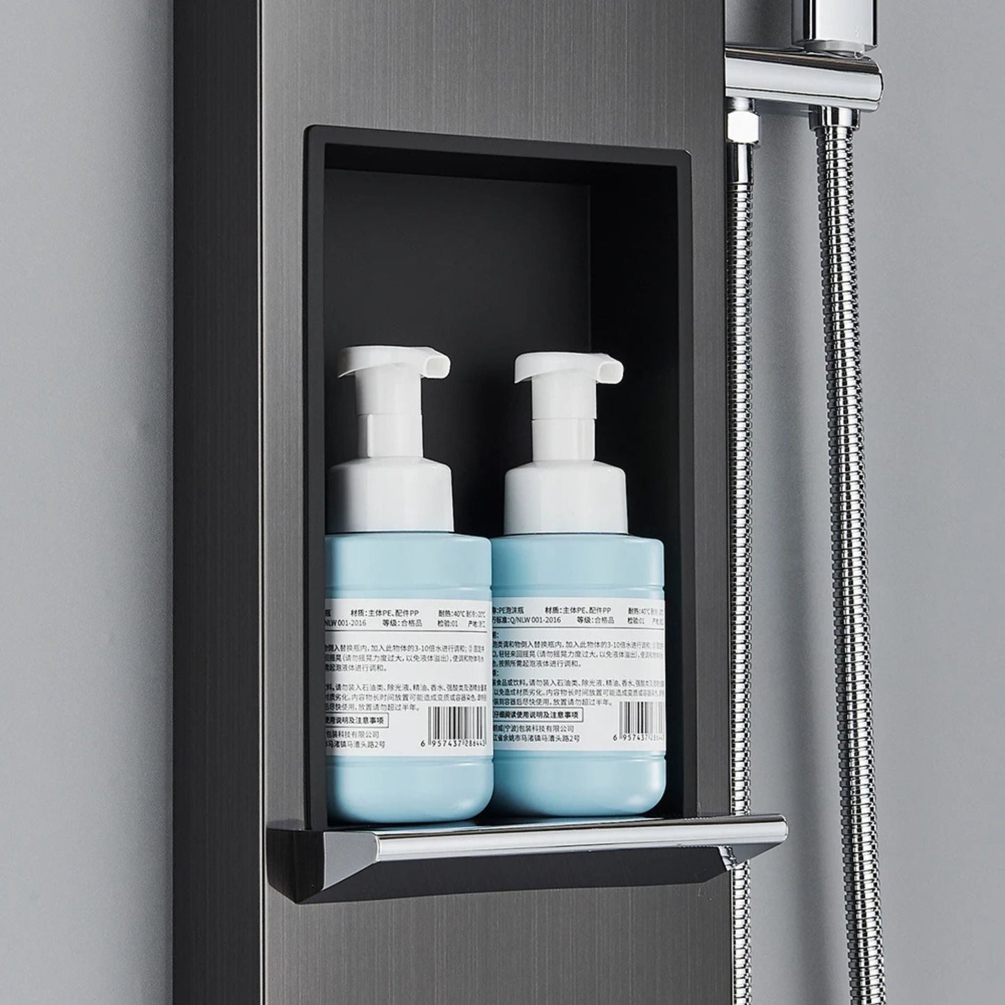 Colonne de Douche Hydromassante – Jets de Massage & Rangement Intégré - Fluens