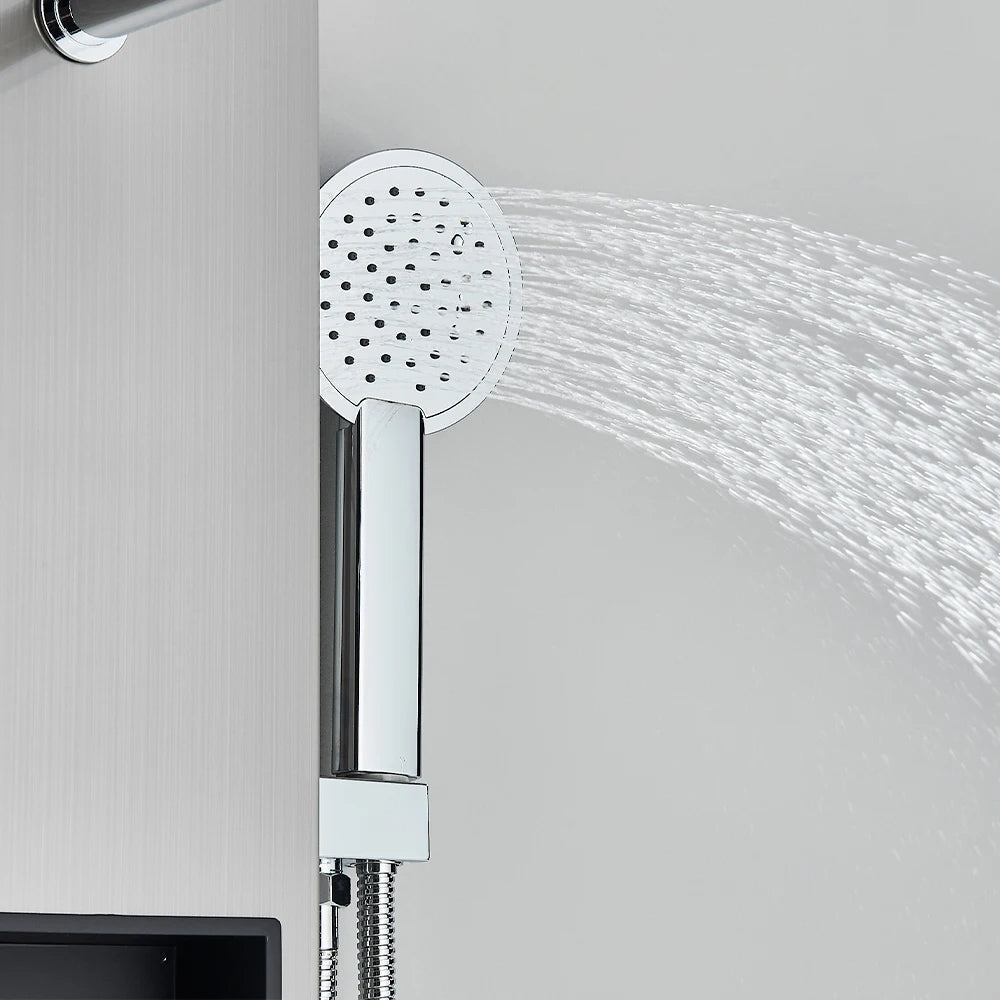 Colonne de Douche Hydromassante – Jets de Massage & Rangement Intégré - Fluens