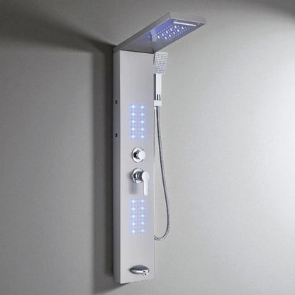 Colonne de Douche Hydromassante – Pluie, Cascade & Jets LED - Fluens
