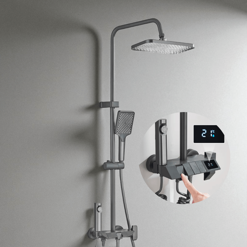 Colonne de douche moderne – affichage digital & mitigeur mécanique - Fluens