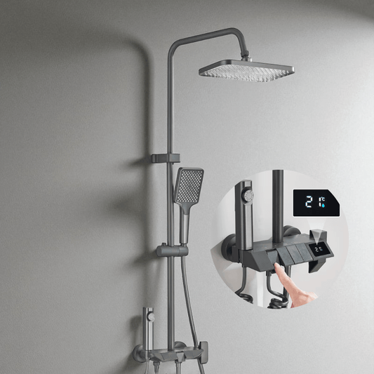 Colonne de douche moderne – affichage digital & mitigeur mécanique - Fluens