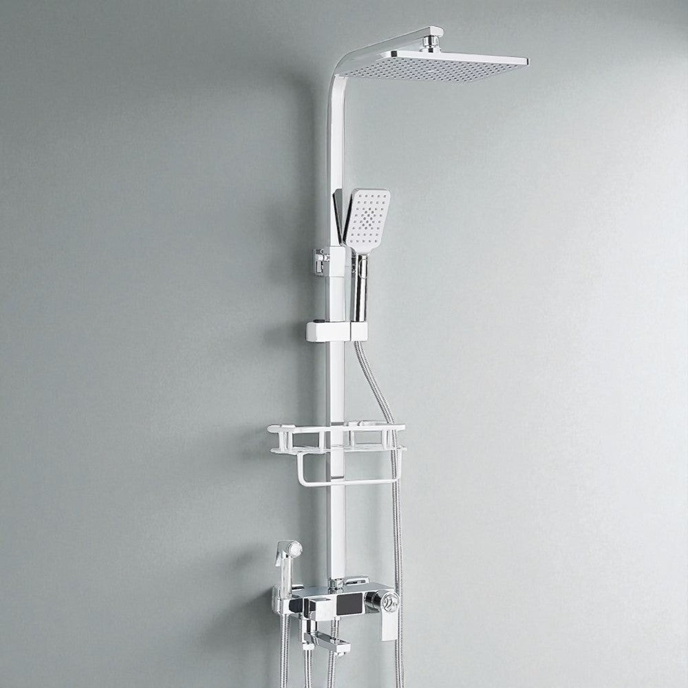 Colonne de Douche Thermostatique avec Affichage Digital – Pluie & Douchette - Fluens