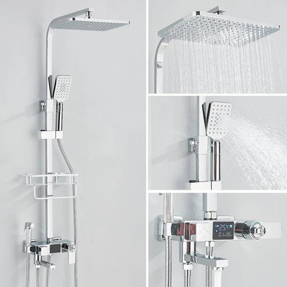 Colonne de Douche Thermostatique avec Affichage Digital – Pluie & Douchette - Fluens