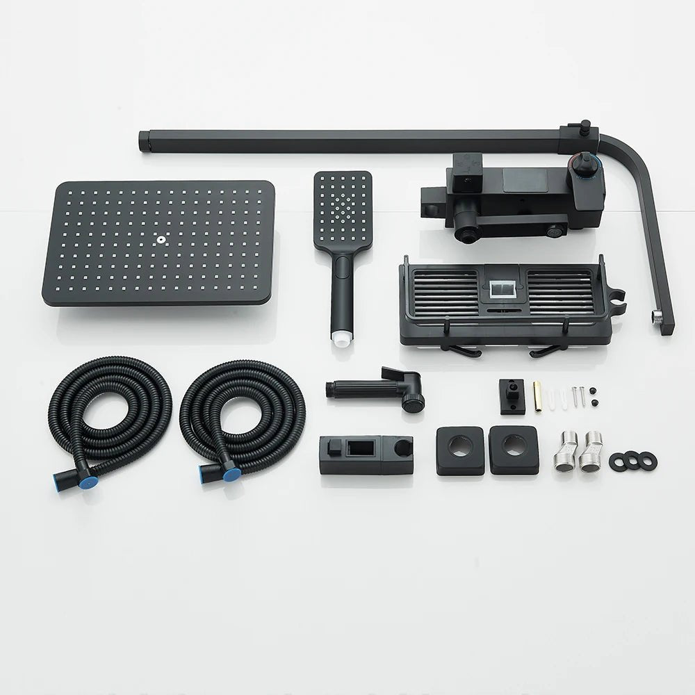 Colonne de Douche Thermostatique avec Affichage Digital – Pluie & Douchette - Fluens