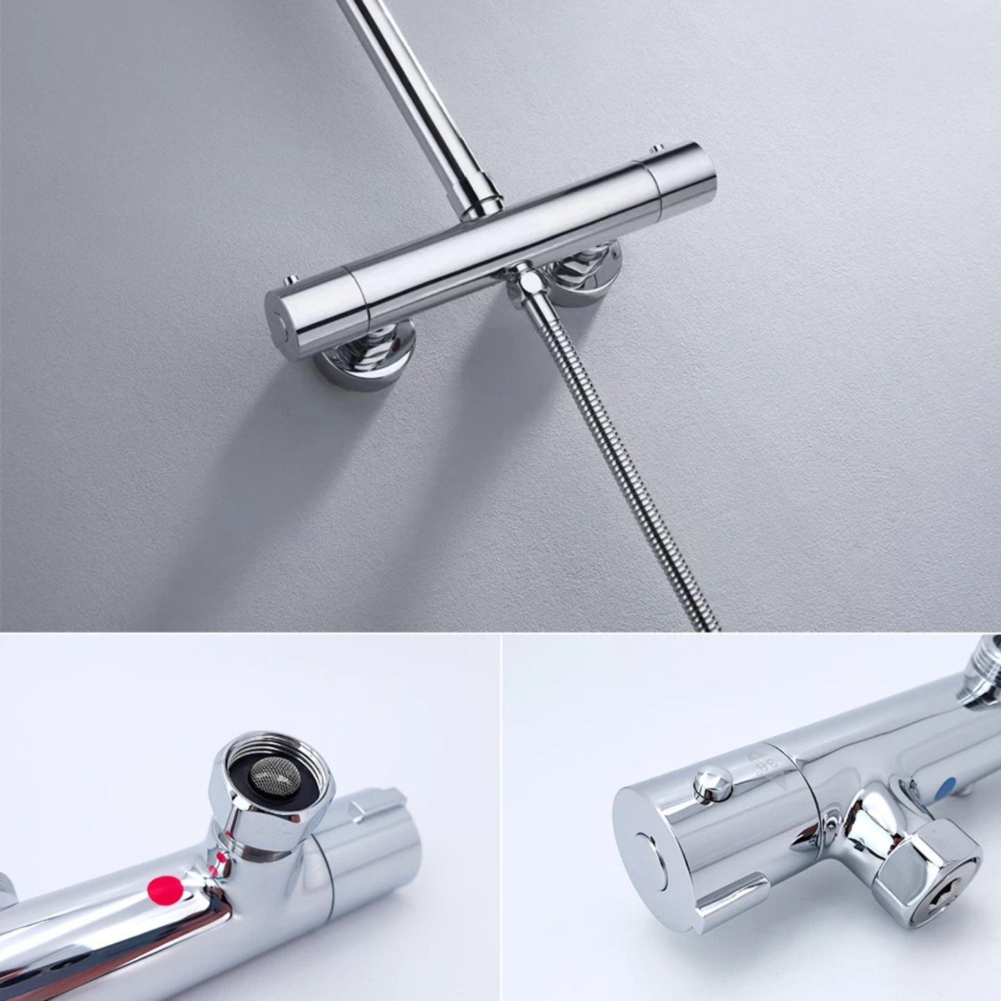 Colonne de Douche Thermostatique en Laiton – Confort & Sécurité - Fluens