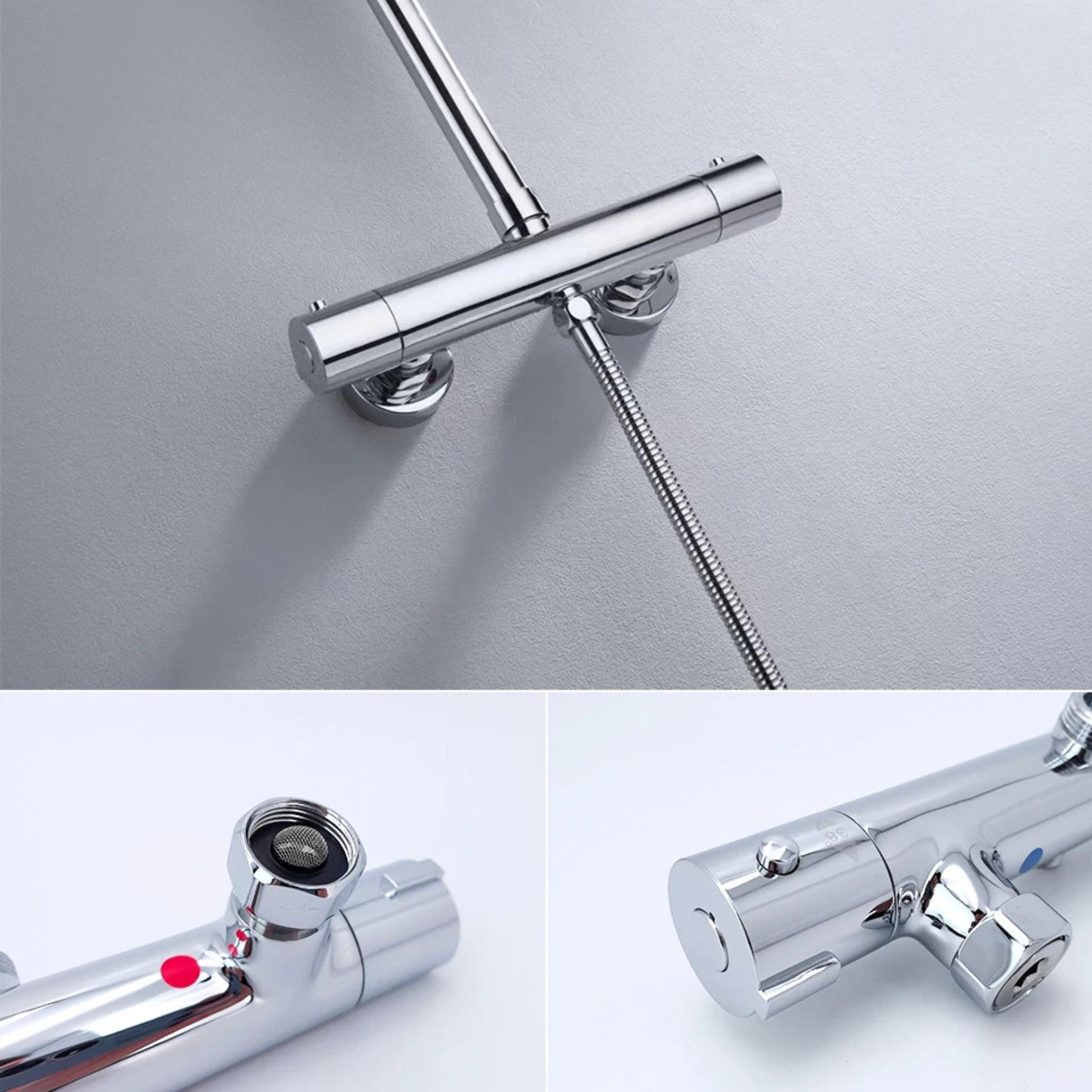 Colonne de Douche Thermostatique en Laiton – Confort & Sécurité - Fluens