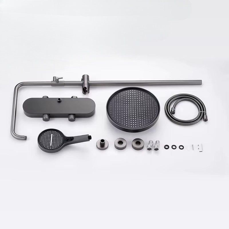 Colonne de Douche Thermostatique Luxe Brossée – 4 Voies Pluie & Cascade | Fluens™ - Fluens