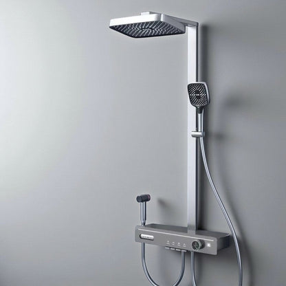 Colonne de Douche Thermostatique – Pluie & Douchette (Finition Brossée) - Fluens