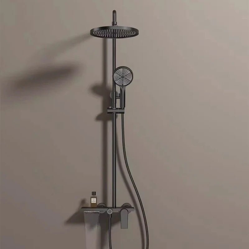 Colonne de Douche Thermostatique Premium Brossé – Système 3 Voies - Fluens