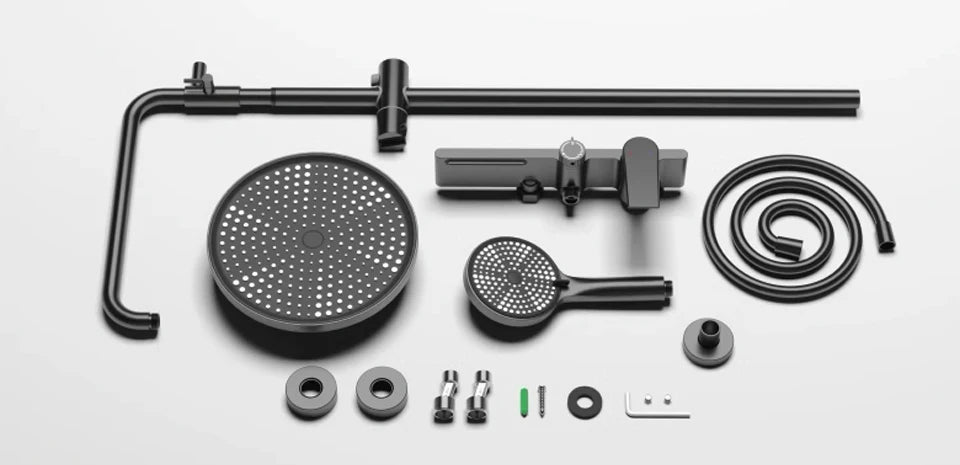 Colonne de Douche Thermostatique Premium Brossé – Système 3 Voies - Fluens