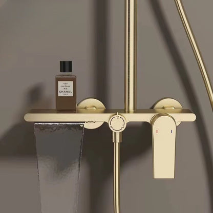 Colonne de Douche Thermostatique Premium Brossé – Système 3 Voies - Fluens