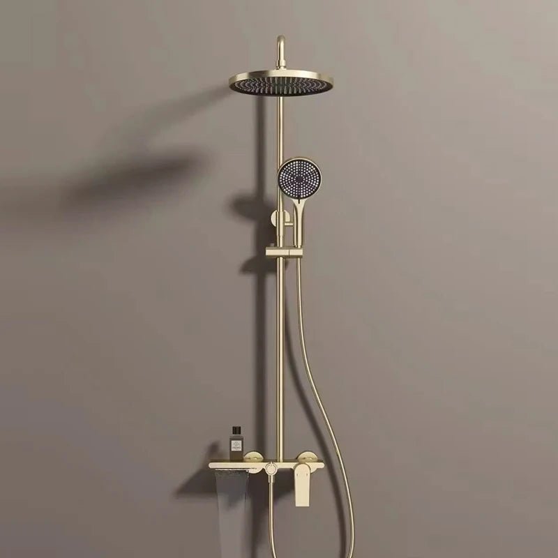 Colonne de Douche Thermostatique Premium Brossé – Système 3 Voies - Fluens