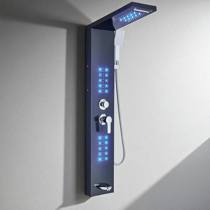 Colonne de Douche Hydromassante  – Pluie, Cascade & Jets LED
