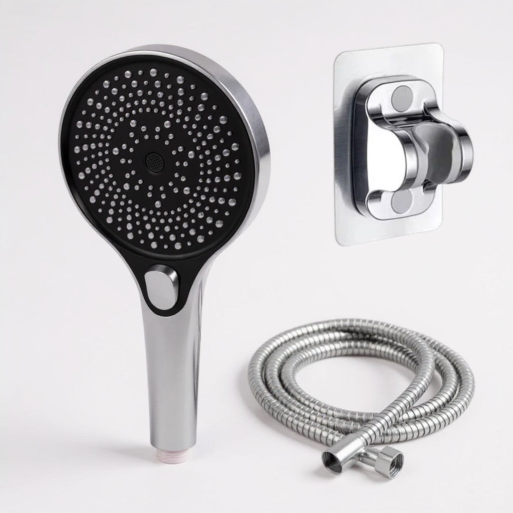 Pommeau de Douche Haute Pression – 3 Modes Réglables & Buses Antidépôt