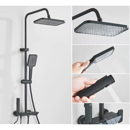 Colonne de douche moderne – affichage digital  & mitigeur mécanique