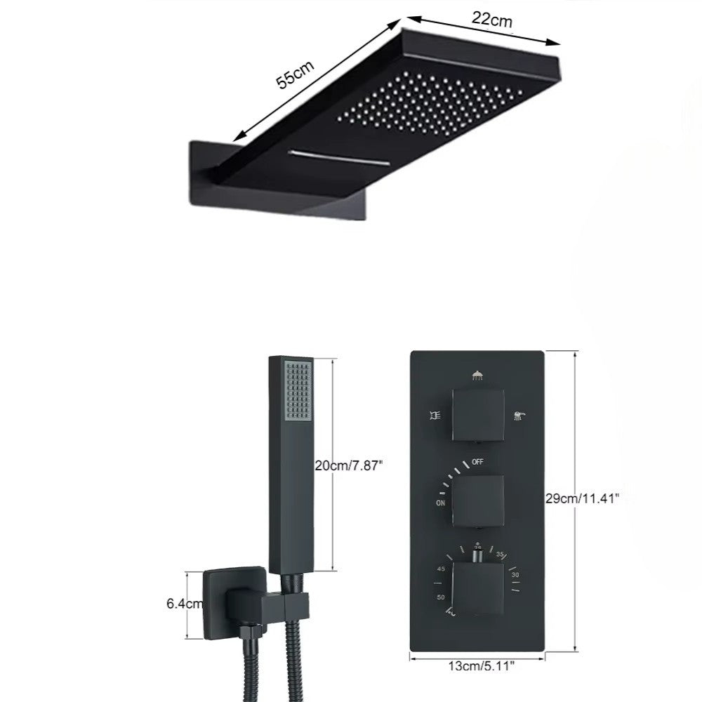 Colonne de Douche Encastrable – Élégance & Confort