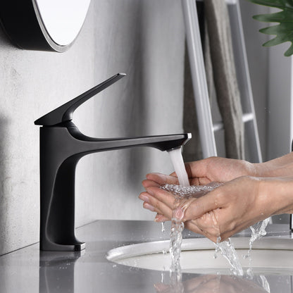 Robinet de salle de bain en laiton – Mitigeur élégant à poignée unique