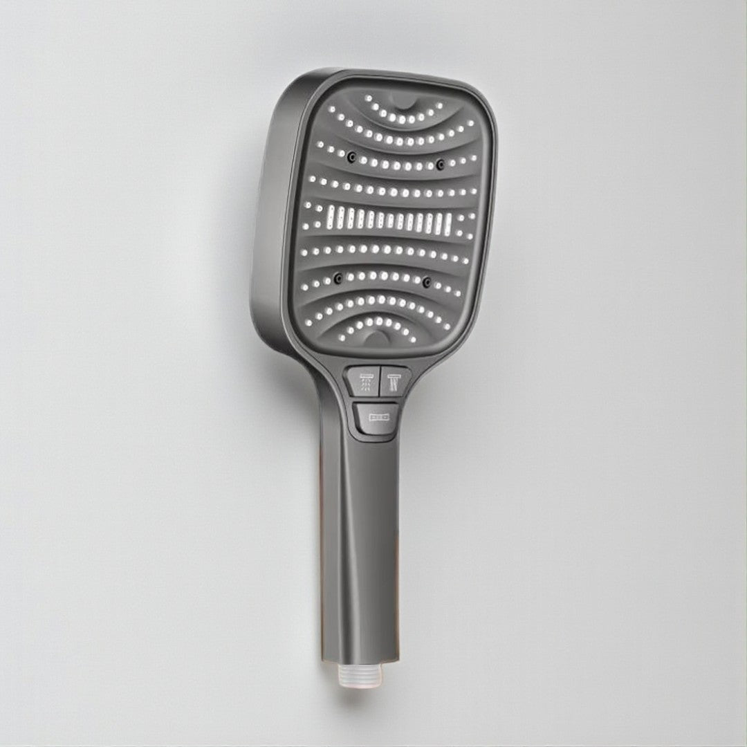 Pommeau de douche anti - calcaire – Haute pression & économie d’eau, 7 modes (bouton Stop) - Fluens