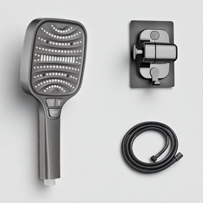 Pommeau de douche anti - calcaire – Haute pression & économie d’eau, 7 modes (bouton Stop) - Fluens