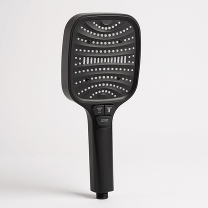 Pommeau de douche anti - calcaire – Haute pression & économie d’eau, 7 modes (bouton Stop) - Fluens