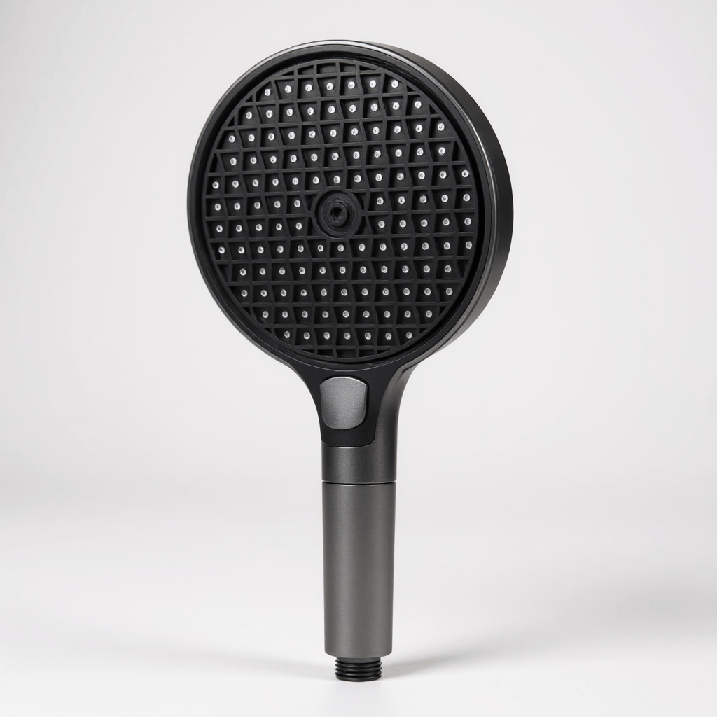 Pommeau de douche anti - calcaire XXL – haute pression, 3 modes - Fluens