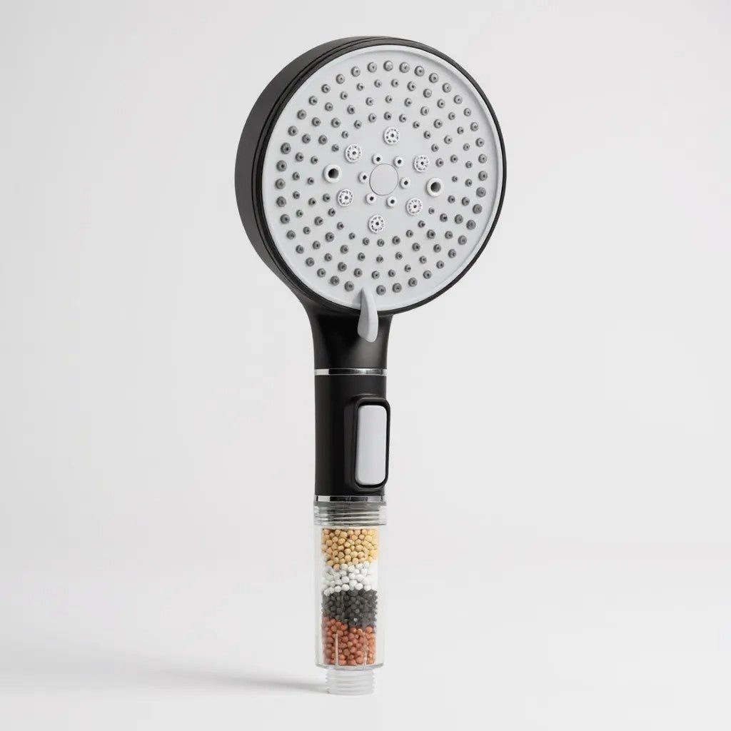 Pommeau de Douche Filtration Anti - Calcaire – Haute Pression &Économie d’Eau, 5 modes - Fluens