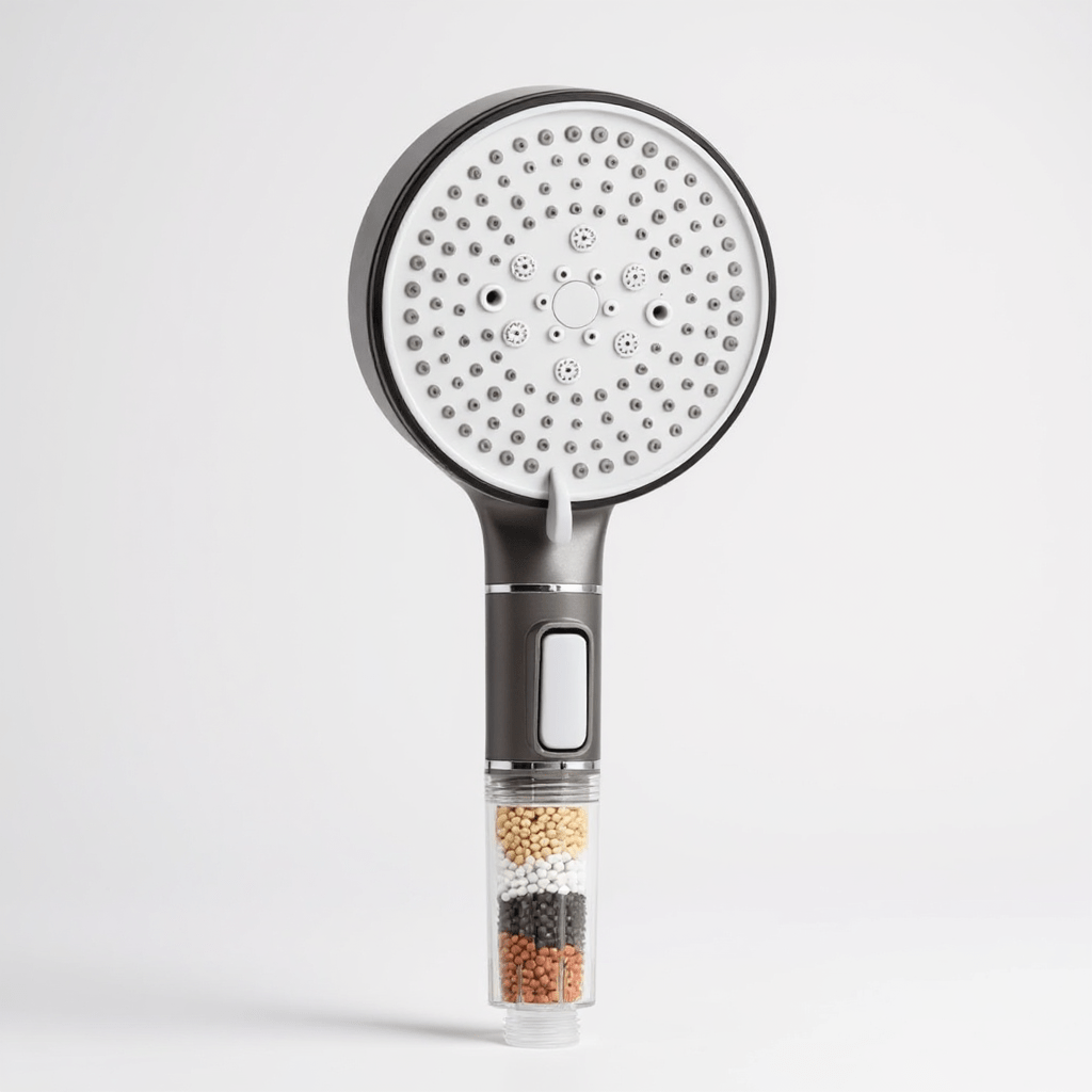 Pommeau de Douche Filtration Anti - Calcaire – Haute Pression &Économie d’Eau, 5 modes - Fluens