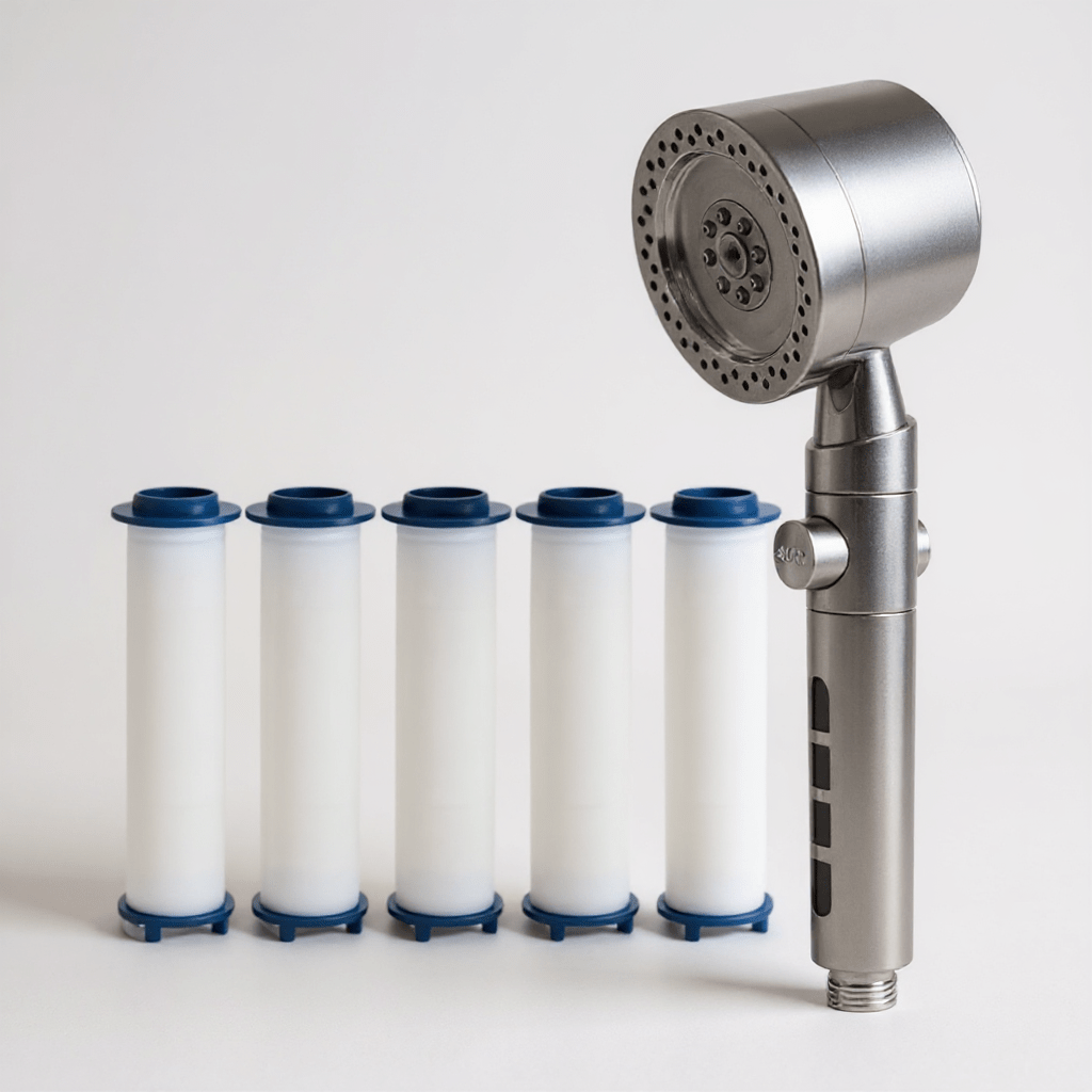 Pommeau de douche haute pression – Anti - calcaire & économique (5 modes) - Fluens