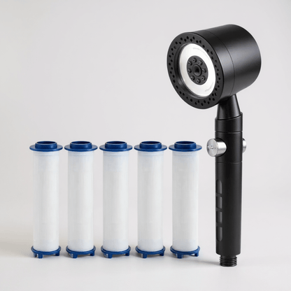 Pommeau de douche haute pression – Anti - calcaire & économique (5 modes) - Fluens