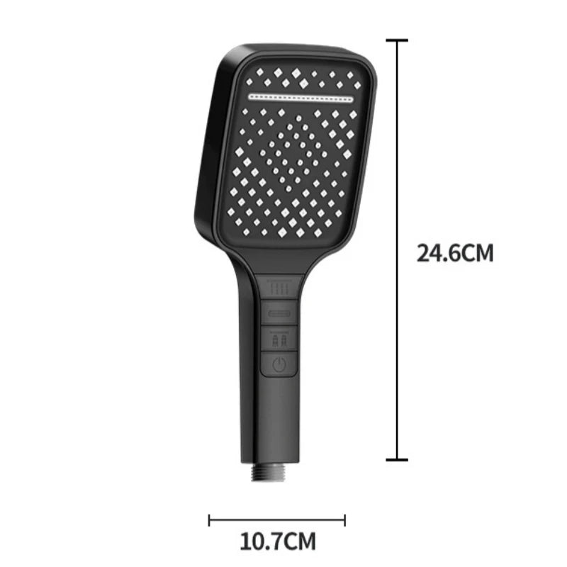 Pommeau de Douche Haute Pression – Économie d’Eau & 7 Modes Réglables - Fluens