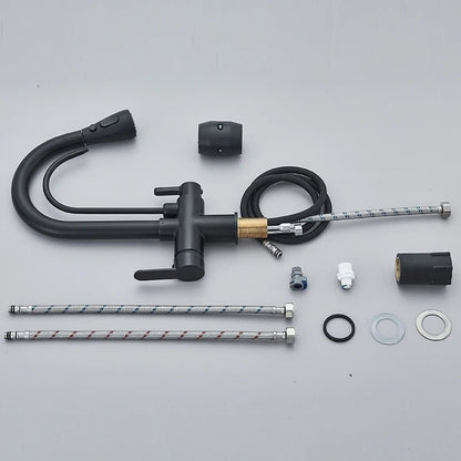 Robinet de Cuisine 3 Voies – Eau Filtrée & Douchette Extractible Haute Pression - Fluens