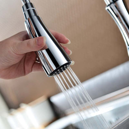 Robinet de Cuisine Extractible – Mitigeur Pivotant 360° en Laiton - Fluens