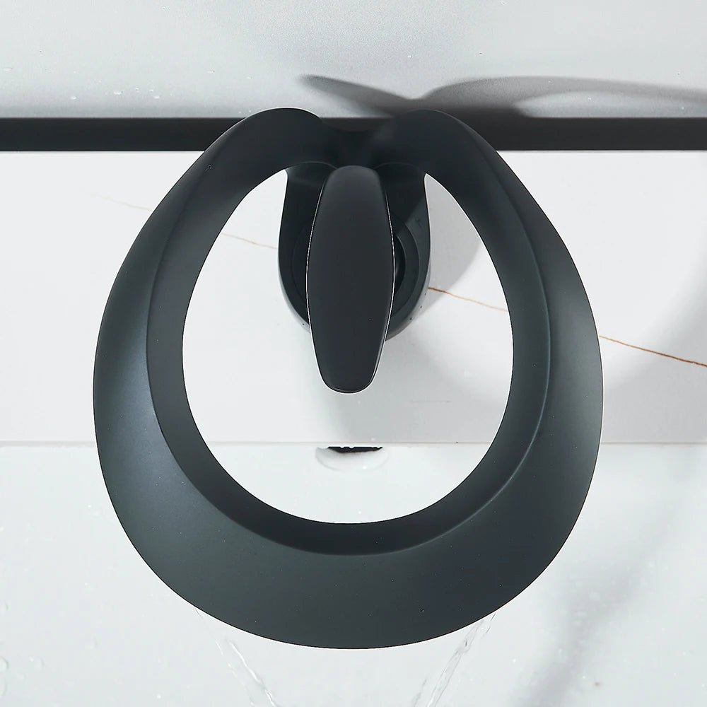 Robinet de salle de bain cascade design – Mitigeur en laiton durable - Fluens