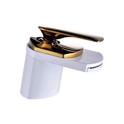 Robinet de salle de bain cascade en laiton – finition premium - Fluens