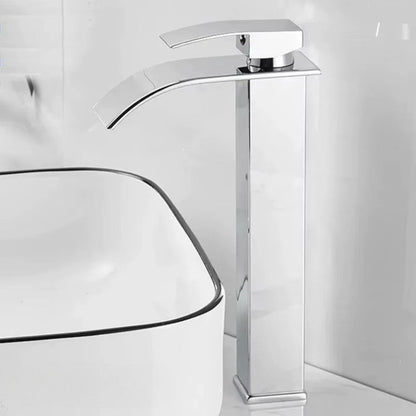 Robinet de salle de bain cascade inox – design moderne et durable - Fluens