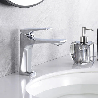 Robinet de salle de bain en laiton – Mitigeur élégant à poignée unique - Fluens