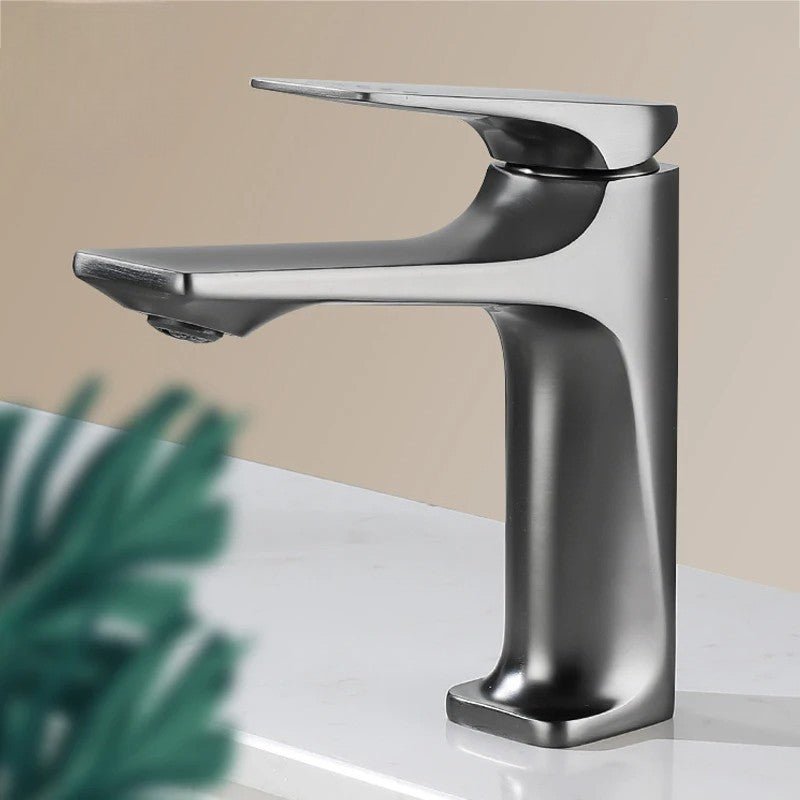 Robinet de salle de bain en laiton – Mitigeur élégant à poignée unique - Fluens