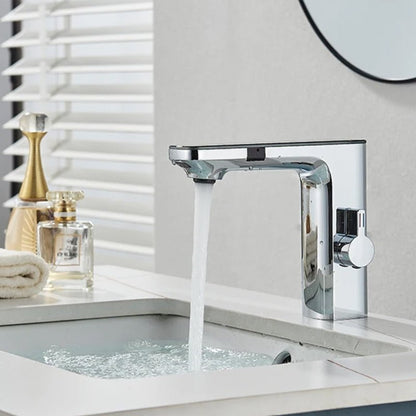 Robinet de salle de bain intelligent sans contact – capteur infrarouge & affichage digital - Fluens