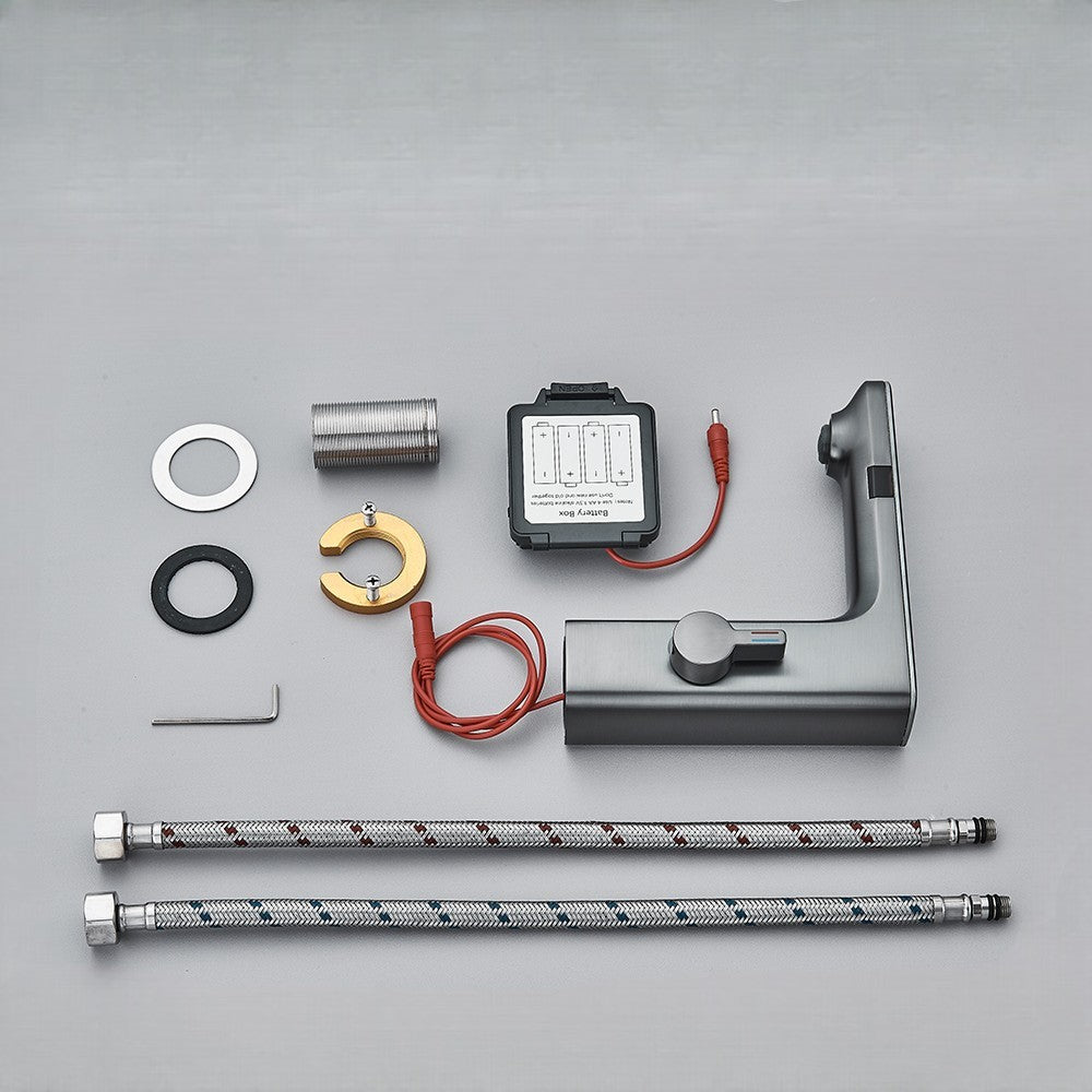 Robinet de salle de bain intelligent sans contact – capteur infrarouge & affichage digital - Fluens