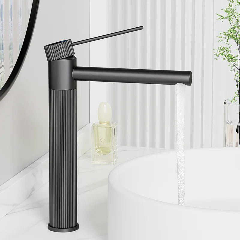 Robinet de salle de bain moderne – Finition inox premium - Fluens