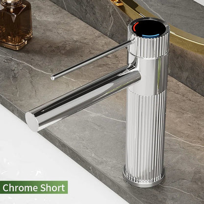 Robinet de salle de bain moderne – Finition inox premium - Fluens