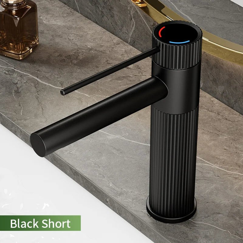 Robinet de salle de bain moderne – Finition inox premium - Fluens