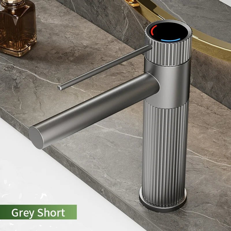 Robinet de salle de bain moderne – Finition inox premium - Fluens