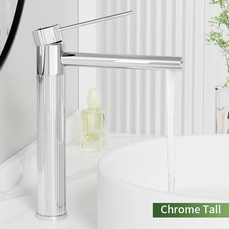 Robinet de salle de bain moderne – Finition inox premium - Fluens