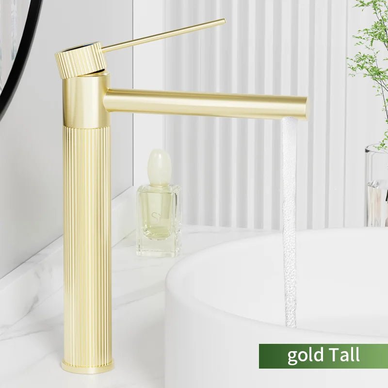 Robinet de salle de bain moderne – Finition inox premium - Fluens