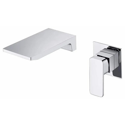 Robinet de salle de bain mural cascade en laiton – Fluens™ - Fluens